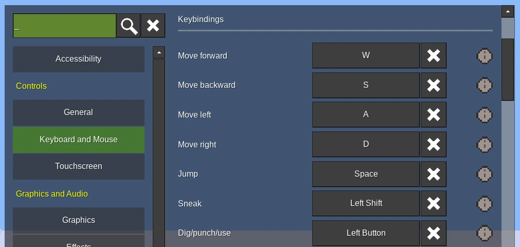 The new keybinding interface